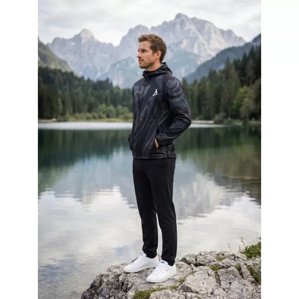  Premium-Softshelljacke für Herren ALTISPORT VOJ/ALM072JACK01 SCHWARZ 
