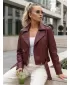 Damenjacke DSTREET TY5649 BURGUND