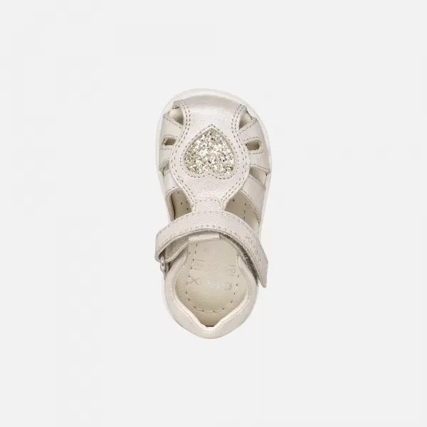  Erste Schritte für Mädchen GEOX SANDAL MACCHIA B654WA0MAEWC0262 GRAU 