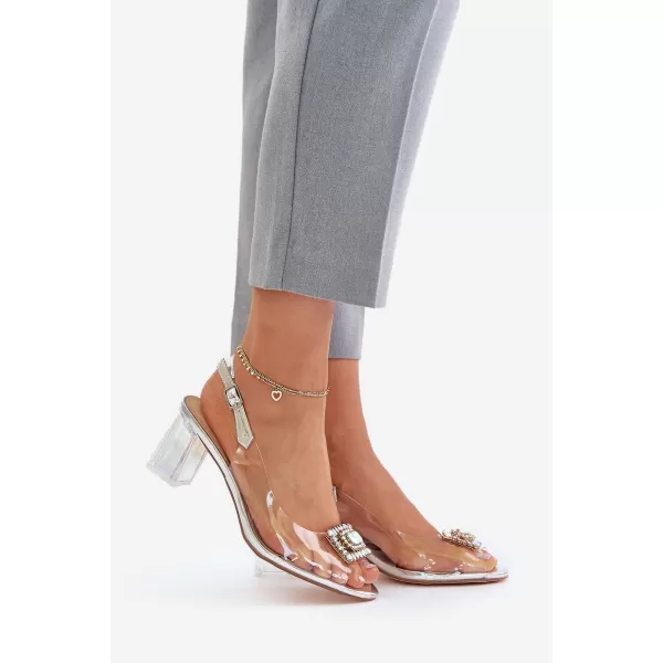  Damensandalen S.BARSKI MR42-031 SILBER 