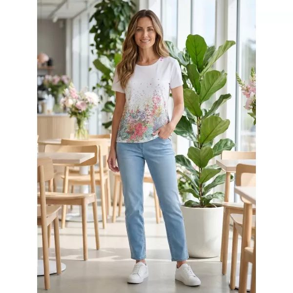  Damen-T-Shirt ALTISPORT HELINA WEIß 