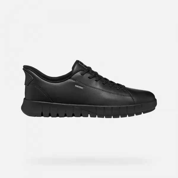  Herren-Sneaker GEOX FLEXTRIDE PLUS G014652 SCHWARZ 