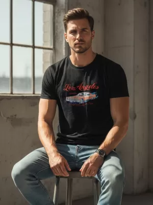 Herren-T-Shirt DSTREET NX055R SCHWARZ