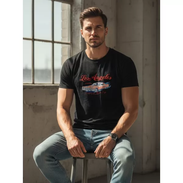  Herren-T-Shirt DSTREET NX055R SCHWARZ 
