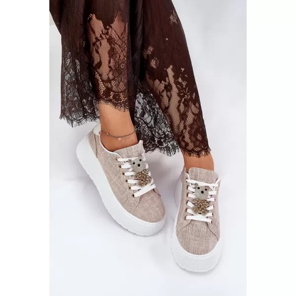  Damen-Sneaker S.BARSKI BF51-014 BEIGE 