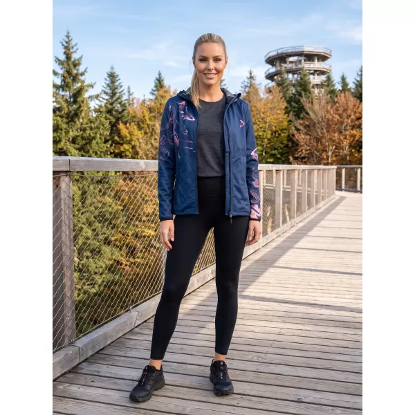  Premium-Softshelljacke für Damen ALTISPORT VOJ/ALW064JACK01 BLAU ROSA 