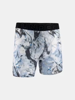 Herren-Boxershorts UNDER ARMOUR UA PERFORMANCE TECH - PRINT 6IN - 1PK 1383875-101 SCHWARZ