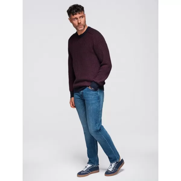  Herrenpullover OMBRE OM-SWSW-0122 KASTANIENBRAUN 