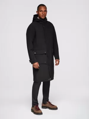 Herrenmantel OMBRE OM-JAPJ-0314 SCHWARZ