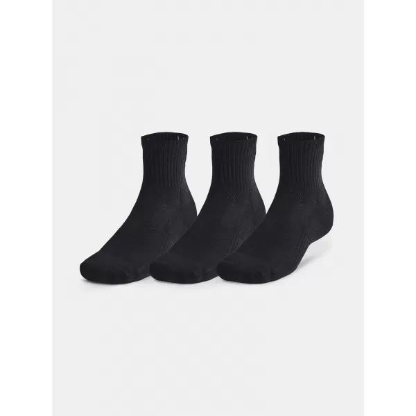  Socken UNDER ARMOUR UNISEX UA TC QTR (3 PÁRY) 1386372-001 SCHWARZ 