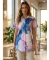 Premium-Shirt für Damen ALTISPORT VOJ/ALW117KOS01 BLAU/ROSA