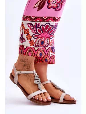 Damensandalen S.BARSKI KV-5541-42 BEIGE
