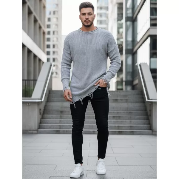  Herrenpullover DSTREET WX1963 GRAU 