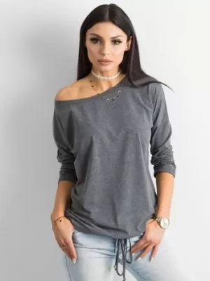 Damenbluse BASIC FEEL GOOD RV-BZ-4691.36P DUNKELGRAU