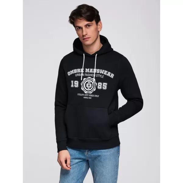  Herren-Sweatshirt OMBRE B1714 SCHWARZ 