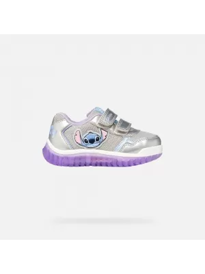Mädchen-Sneaker GEOX LIGHTYLOO B6561C0AJASC1316 SILBER