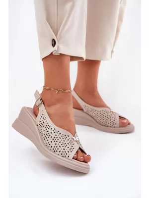 Damensandalen VINCEZA 41476 BEIGE