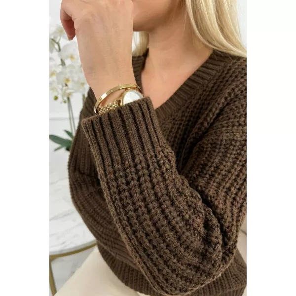  Damenpullover NUMOCO 661-2 SCHOKOLADE 