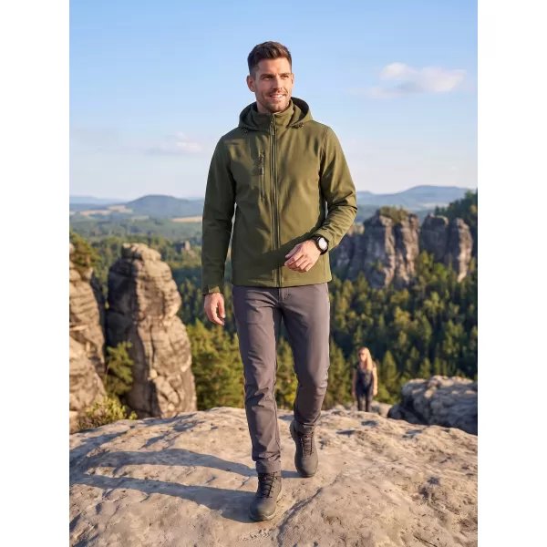  Herren-Softshelljacke ALTISPORT NoPrint NP/ALM845 MILITÄR 