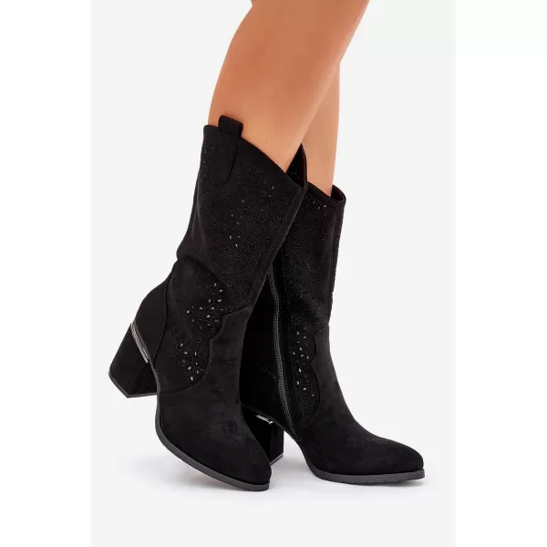  Damenstiefel S.BARSKI HY51-238 SCHWARZ 