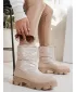 Damenschuhe DSTREET ZY1294 BEIGE