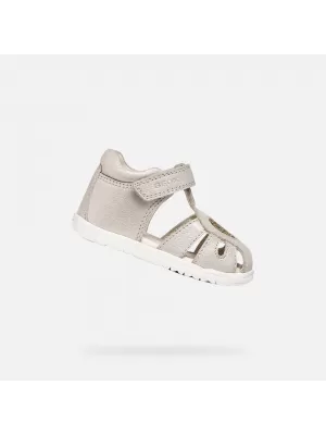 Erste Schritte für Mädchen GEOX SANDAL MACCHIA B654WA0MAEWC0262 GRAU