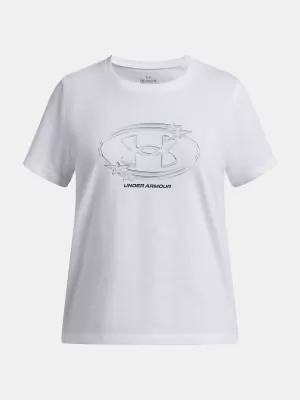 Mädchen-T-Shirt UNDER ARMOUR UA G STAR LOGO LOCKERTAG SS 6009718-100 WEIß