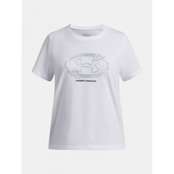  Mädchen-T-Shirt UNDER ARMOUR UA G STAR LOGO LOCKERTAG SS 6009718-100 WEIß 