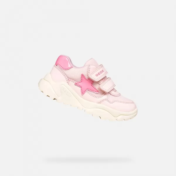  Mädchen-Sneaker GEOX CIUFCIUF B655QA0BC14C0808 HELLROSA 