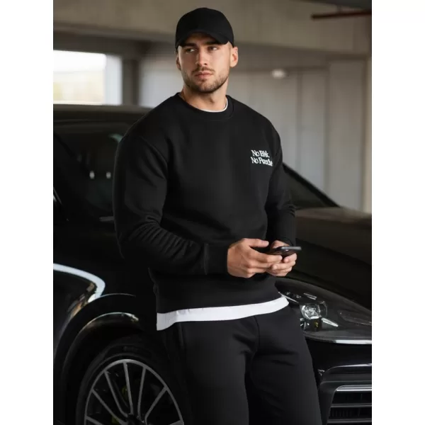  Herren-Sweatshirt DSTREET BX5947 SCHWARZ 