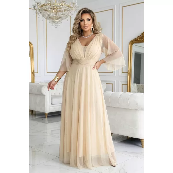  Kleid NUMOCO 654-2 CHAMPAGNERBEIGE 
