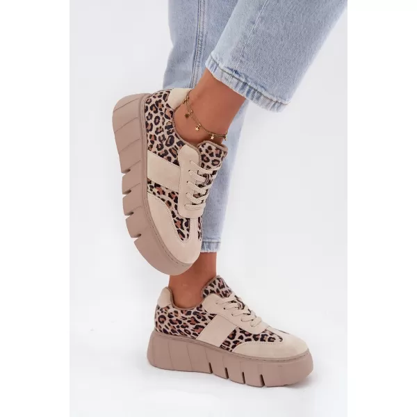  Damen-Sneaker VINCEZA LEOPARDO BEIGE 