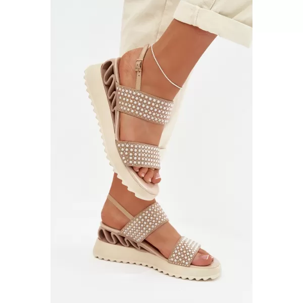 Damensandalen D&A CR61-3067 BEIGE 