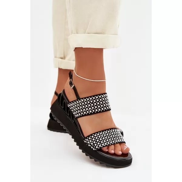  Damensandalen D&A CR61-3067 SCHWARZ 