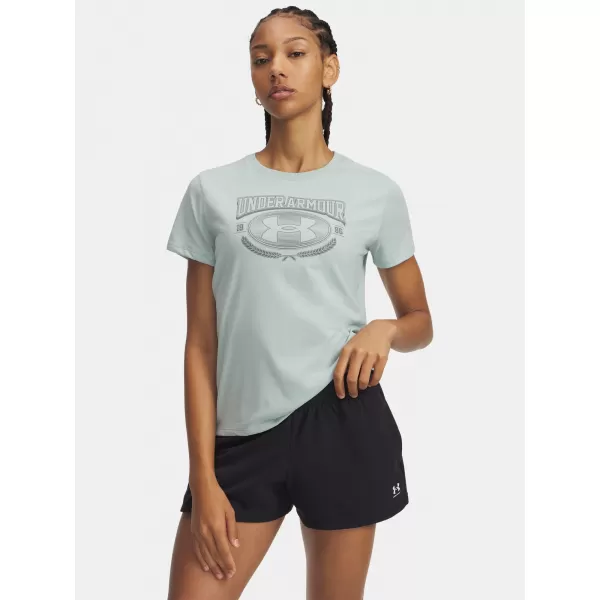  Damen-T-Shirt UNDER ARMOUR W VARSITY SS 6010592-477 BLAU 