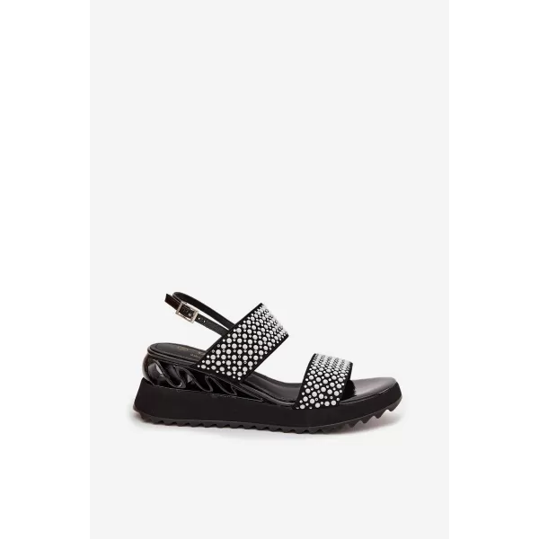  Damensandalen D&A CR61-3067 SCHWARZ 