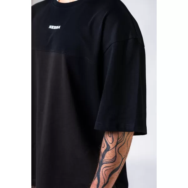  Übergroßes T-Shirt POWER 898 BLACK Nebbia 