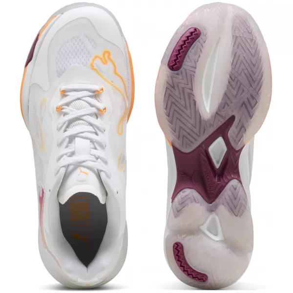  Damenschuhe PUMA VANTAGE NITRO W+ 108563-01 WEIß/BEERE/HITZEFEUER/FLIEDER 