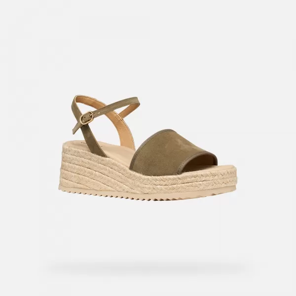  Damensandalen GEOX ALEMERIA G012886 KHAKI 