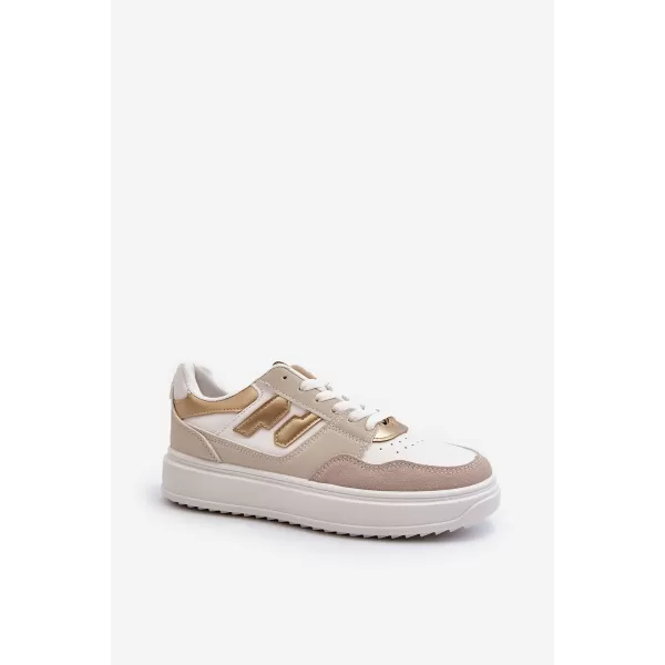  Damen-Sneaker BOTO REGINES 30370 WEIß/GOLD 