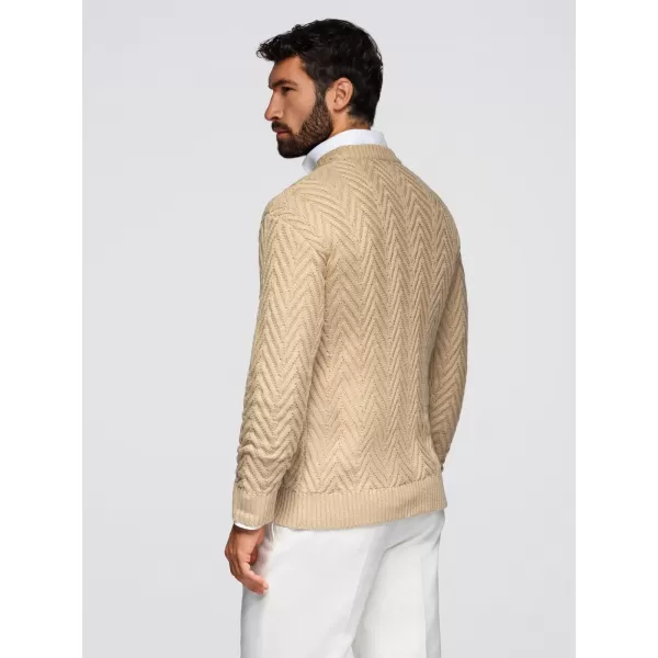  Herrenpullover OMBRE OM-SWSW-0147 SAND 