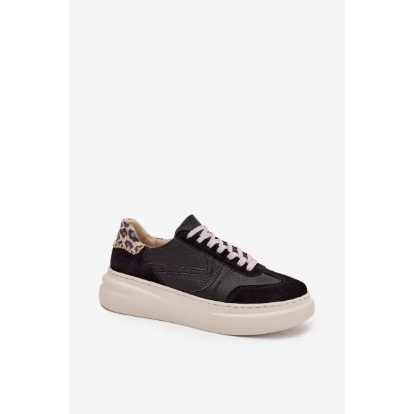  Damen-Sneaker ZAZOO N1263 BEIGE/SCHWARZ 