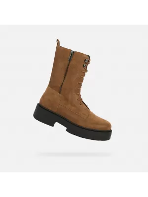 Damen-Stiefeletten GEOX SPHERICA EC7 G004252 BRAUN