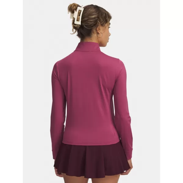  Damen-T-Shirt UNDER ARMOUR UA DRIVE 1/4 ZIP 6003797-659 ROT 