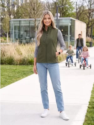 Softshellweste für Damen ALTISPORT NoPrint NP/ALW965 MILITÄR