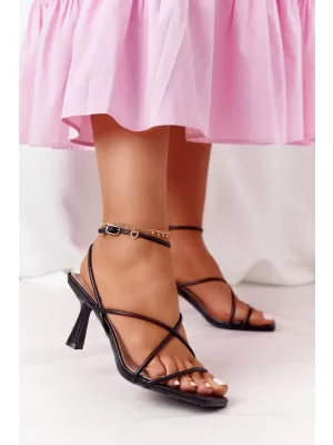Damensandalen S.BARSKI C420-11 SCHWARZ