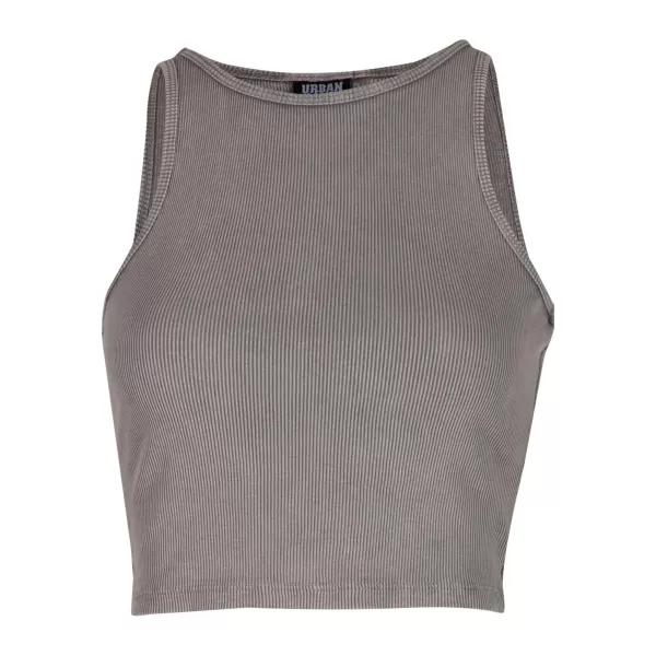  Damen-T-Shirt URBAN CLASSICS TB7482A STAHLGRAU 