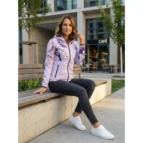  Premium-Softshelljacke für Damen ALTISPORT VOJ/ALW064JACK01 LILA 