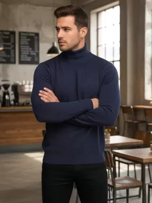 Herrenpullover DSTREET WX2360 BLAU