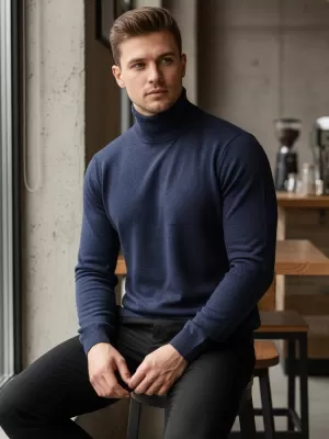 Herrenpullover DSTREET WX2360 BLAU